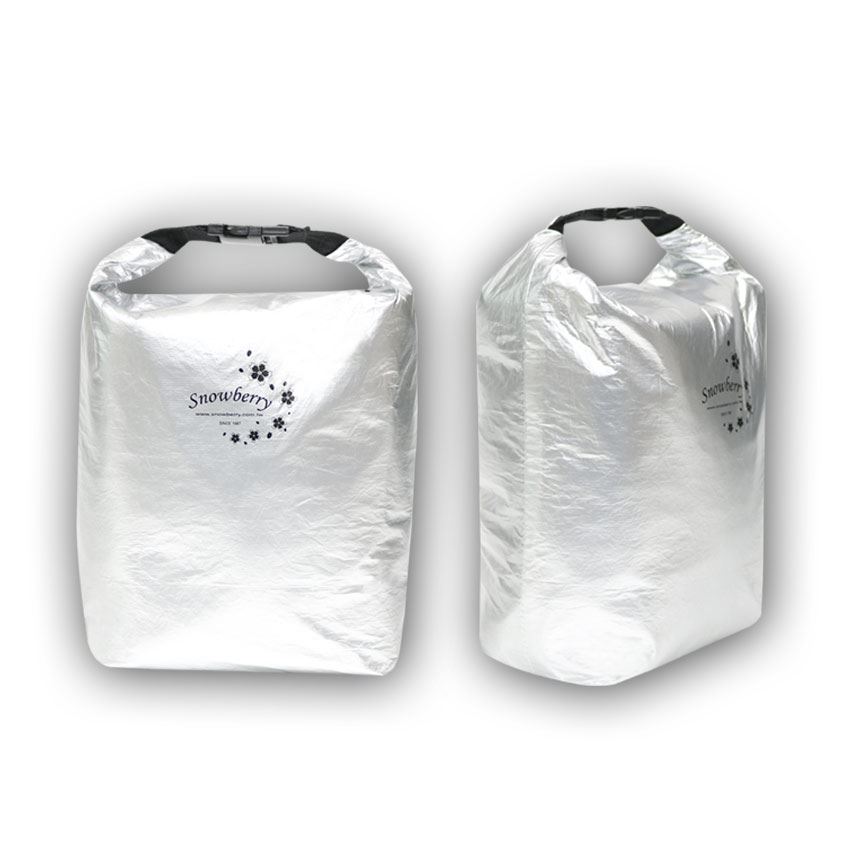 泰維克Tyvek-PU覆膜捲口保溫袋、保冷,內外都防水,效果更好,插扣提把好方便-展示圖